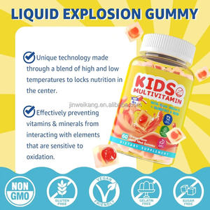 Gomitas multivitamínicas para niños con hierro vegano Omega <span class=keywords><strong>3</strong></span> DHA probióticos vitamina A C D <span class=keywords><strong>E</strong></span> y zinc para apoyo inmunológico multivitamínico para niños - Product Image 2