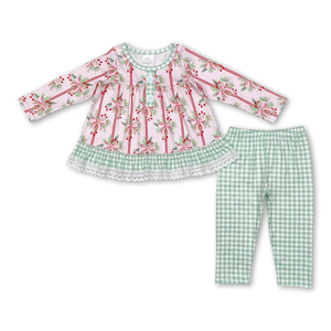 เสื้อผ้าเด็กขายส่ง ชุดเด็กผู้หญิง เสื้อผ้าสไตล์คริสต์มาส ชุดแขนยาว - Product Image 4