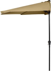 <span class=keywords><strong>Ombrellone</strong></span> esterno per la parete porta del balcone finestra 10FT Patio ombrello mezzo rotondo ombrello esterno con manovella - Product Image 4