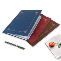 Porte-diplôme personnalisé A4 A5 avec logo, multicolore, avec bordure dorée