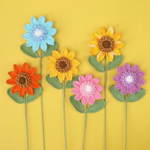 Flor decorativa de girasol artificial, adorno de flor artificial para decoración del hogar, accesorio para fotos, pequeño regalo para profesores en el Día del Maestro - Product Image 2
