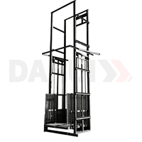 Monte-charge hydraulique pour marchandises avec porte de sécurité, certifié CE ISO, multi-tension, pour usine, entrepôt, usage commercial