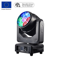 Projecteur de scène à tête mobile 7x40W Wash Zoom CTO 4-en-1 RGBW à contrôle individuel pour discothèque, DJ et fête - Entrepôt européen