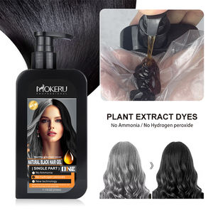 Crema Colorante Permanente Naturale Nera Senza Ammoniaca 210ml, Non Allergenica, Copre <span class=keywords><strong>Capelli</strong></span> <span class=keywords><strong>Bianchi</strong></span> e Grigi - Product Image 2