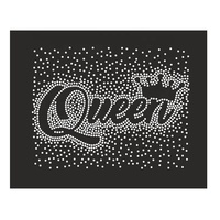 Transfert thermocollant 10,9 pouces motif étoile et strass pour chemises femme et fille