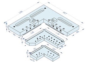 HPEDM Wire Edm Tooling Precision Stainless Steel square Compound Vise  HE-V06612 - Product Image 4