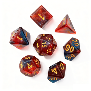Set di 7 Dadi Galassia Stellata per Giochi di Ruolo RPG DND Draghi e Dungeon - Product Image 2