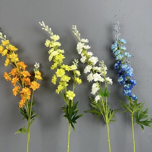 Fournisseur de fleurs artificielles fleurs de <span class=keywords><strong>delphinium</strong></span> à tige unique objets de décoration de mariage fleur en plastique - Product Image 4