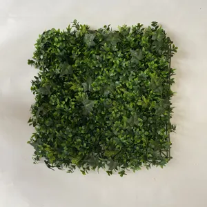 Artificial plastic plants boxwood hedge indoor plants vertical board leaves green wall decoration outdoor artificial plants