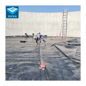 HDPE Landfill Liner Plastic Sheet Black Waterproof Membrane 1.0mm 1.5mm 2.0mm HDPE Geomembrane for Landfill Project in Vietnam