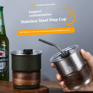 Tazza di birra 304 in acciaio inossidabile con Logo all'aperto bottiglia di Thermos da campeggio con <span class=keywords><strong>Design</strong></span> classico tazza regalo impilata - Product Image 3