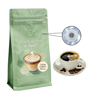 Sachet Doypack Personnalisé pour Café avec Fermeture Éclair et Valve pour 1kg de Grains de Café – Vente Directe Usine OEM/ODM - Product Image 1