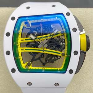 Reloj Mecánico Impermeable de Super Calidad de Umi Maker, 43 mm, Movimiento RMUL2, RM061, Esqueleto de Cerámica Blanca, Reloj RM - Product Image 1