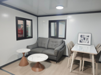 Casas Prefabricadas de Fábrica, Villa de 2 Habitaciones con Estructura de Acero, Estándar Europeo, Australiano y Estadounidense, Casa Contenedor Prefabricada Modular Portátil y Expandible