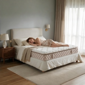 Colchón de espuma viscoelástica de alta densidad, tamaño individual, matrimonial, queen, suave, cómodo, transpirable, con funda de punto enrollable, para cama de casa - Product Image 2