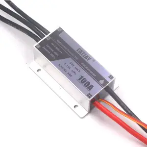 BLDC motor controller brushless PNP version 100A 3-12S 48V Plug and Play with on/off switch waterproof no signal cable