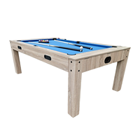 Table de billard multifonction 4-en-1 de 7 pieds avec hockey sur air, tennis de table et table à manger – Vente Flash Premium