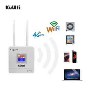 Sıcak satış ücretsiz örnek KuWFi WIFI yönlendirici 4G Sim kart 150Mbps Unlocked Router Sim 4G LTE Modem kablosuz WiFi yönlendirici