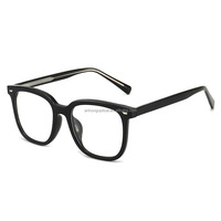 Montures de lunettes optiques classiques carrées en TR90 et métal pour hommes, lunettes de vue en acrylique bleu, gris, jaune, blanc
