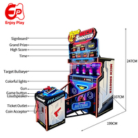 Tableau de score numérique professionnel en métal durable pour jeu de tir arcade espagnol, distributeur de tickets, 6 niveaux de difficulté réglables