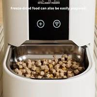 Comedero Automático Inteligente para Mascotas, Comedero Inteligente con Control de Tiempo y Porciones, Suministros para Mascotas con Alimentación Remota por Wifi Móvil