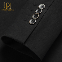 Costume homme de qualité supérieure, coupe ajustée, blazer pour mariage, affaires et bureau.