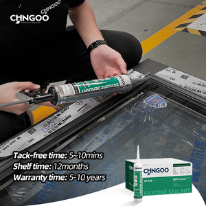 Keo dán cao su đen trắng mục đích chung cho cửa và cửa sổ kính truy cập keo thủy tinh acetic nhanh khô <span class=keywords><strong>Silicone</strong></span> <span class=keywords><strong>sealant</strong></span> - Product Image 3