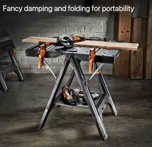 Bancs de travail multifonctionnels en bois DIY, scie à découper, établi de <span class=keywords><strong>menuiserie</strong></span> portable, <span class=keywords><strong>table</strong></span> de travail pliable, <span class=keywords><strong>table</strong></span> de travail mobile pour le travail du bois - Product Image 3