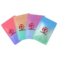 Logo personnalisé imprimé sacs aveugles trois faces étanche à l'humidité Doypack avec fermeture éclair pochette debout pour emballage porte-clés