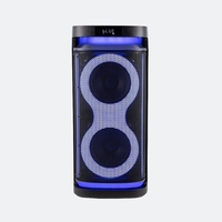 Appareil audio portable pour fêtes en plein air avec un son puissant, lumières RGB changeantes de couleur, logo personnalisé imprimé