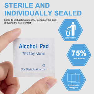 Toallitas Desinfectantes con 75% de <span class=keywords><strong>Alcohol</strong></span> Etílico, 100 Unidades, Hojas de 3x6 cm <span class=keywords><strong>para</strong></span> Limpieza y Uso Antiséptico - Product Image 5