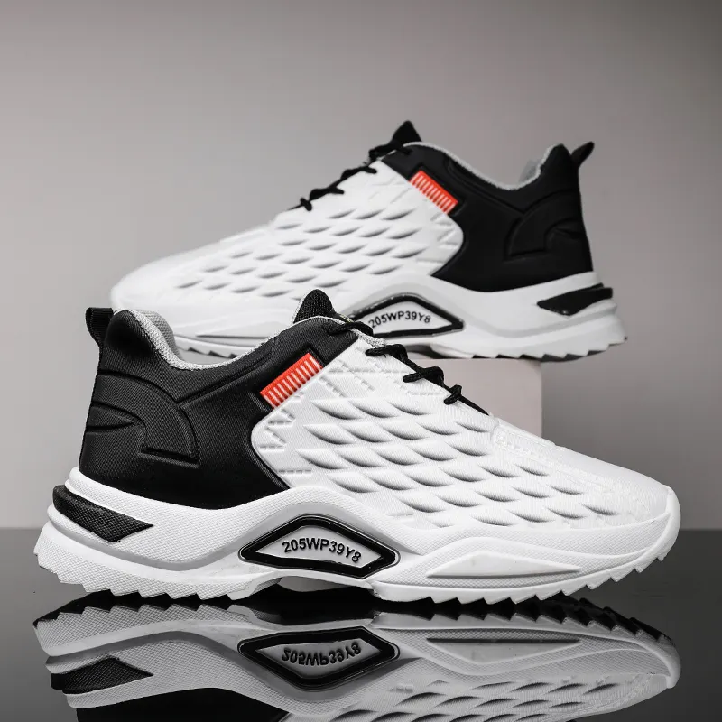 Wholesale Men Best Running Shoes Male Slip-on Sweat-absorbant Shoes Men Sport Sneakers Fashion Men's Running Shoes