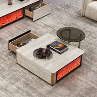 Armoire moderne et lumineuse en bois, meuble TV flottant, meuble TV de luxe