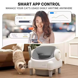 Nuevo Diseño Inteligente, <span class=keywords><strong>Arenero</strong></span> para Gatos de 65L, Gran Espacio, Fácil Limpieza Automática, Parte Superior Abierta, Anti-Salpicaduras - Product Image 5