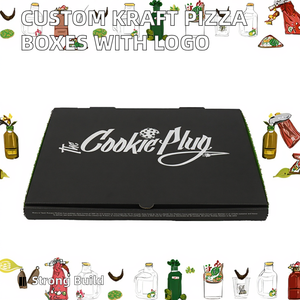 Bán buôn tùy chỉnh in logo Kraft Giấy hộp bánh <span class=keywords><strong>pizza</strong></span> các tông sóng vuông Hộp kích thước 8 inch 12 inch 13 inch thực phẩm - Product Image 2
