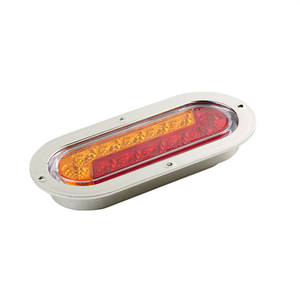 ไฟท้ายทรงรี 24LED ขนาด 6 นิ้ว แบบสองแรงดันไฟฟ้า IP67 กันน้ำ คุณภาพสูง สำหรับระบบไฟรถบรรทุกและรถพ่วง - Product Image 2