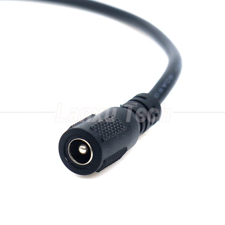 JSER - Cavo Di Alimentazione DC 5,5 X 2,1 Mm/2,5 Mm Maschio A 5,5 2,1/2,5 Mm Maschio Ad Angolo Retto 90 Gradi 60 Cm JSER