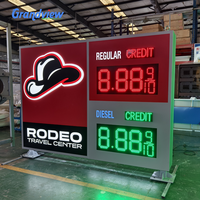 Letrero de Precio de Gasolina de 8, 10 y 20 Pulgadas, Tamaño Personalizado, Letrero de Pie para Gasolinera, Blanco, Rojo, Verde, Amarillo