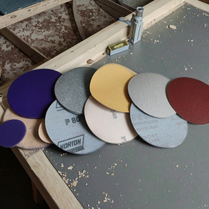 Papier abrasif céramique personnalisable, <span class=keywords><strong>disque</strong></span> abrasif rond de 5 pouces pour le polissage du <span class=keywords><strong>bois</strong></span> et du métal - Product Image 6