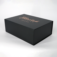 Boîte en carton ondulé noire personnalisée, élégante, sur mesure, durable, de bonne qualité, magnifique, emballage cadeau, meilleure vente