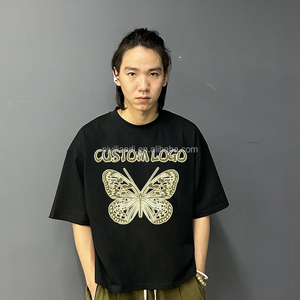 <span class=keywords><strong>เสื้อ</strong></span>ยืดผู้ชายทรงหลวมแขนยาวพิมพ์โลโก้ตัวอักษร - Product Image 3