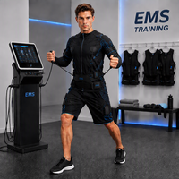 Short de sport pour homme à séchage rapide, idéal pour le fitness, la course et l'entraînement EMS, en 95% coton peigné et 5% élasthanne, pour le corps et la récupération EMS.