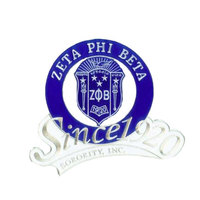 Écusson de broderie personnalisé Zeta Phi Beta Shield Étiquette tissée mince écologique avec il convient aux patchs de vêtements Sacs d'école