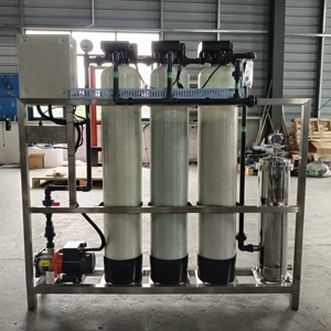 Système de traitement de l'eau industriel 500 LPH Unité de filtration à trois étages avec <span class=keywords><strong>filtre</strong></span> à <span class=keywords><strong>sable</strong></span> <span class=keywords><strong>Filtre</strong></span> à charbon et adoucisseur d'eau - Product Image 2
