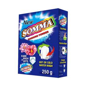 Lessive en poudre portable de 250g de qualité supérieure, écologique, blanchissante, parfum floral, détachant naturel, design gratuit, vente en gros - Product Image 4