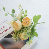 Fleurs de pivoines artificielles, bouquet de pivoines en soie pour la décoration de la maison, de la table de mariage