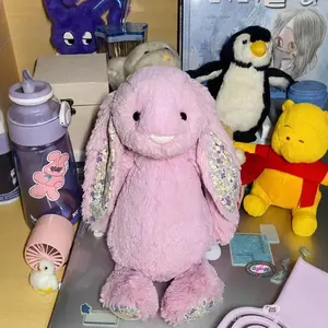 JiaCheng Modelo 8 Serie Bonnie Rabbit, Peluche de Algodón PP Rosa Claro con Forma de Corazón para Aliviar el Estrés, Regalo de Cumpleaños - Product Image 4