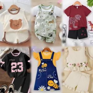 Lots de Vêtements d'Été d'Occasion pour Enfants (Tous Âges) en Polyester/Coton – Destockage Mode - Product Image 1