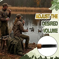 Décoy de canard en bois avec sifflet sonore, accessoire de chasse, appât vocal pour chasseurs