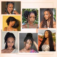 Cheveux humains brésiliens Remy bouclés afro en vrac pour tressage 27 #   Paquets de 95-100g pour le tissage